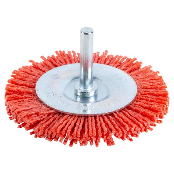 Щітка дротяна дископодібна Sigma Ø75мм хвостовик Ø6мм (нейлонова) (9013271)