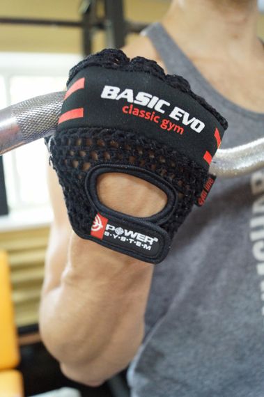 Рукавички для фітнесу Power System PS-2100 Basic EVO Black/Red Line S | Зображення 9