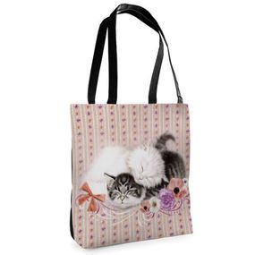Сумка женская Tenderness Котята спят 37x33 см (ST_TB005_BL)