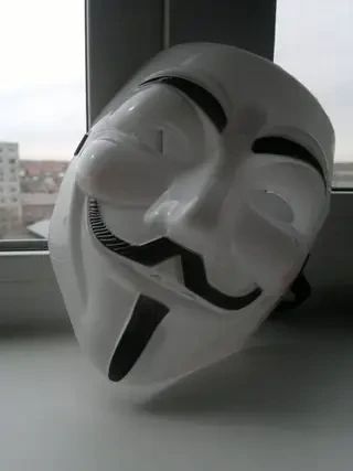 Маска Вендета гай фокс V Vendetta Біла | Зображення 3
