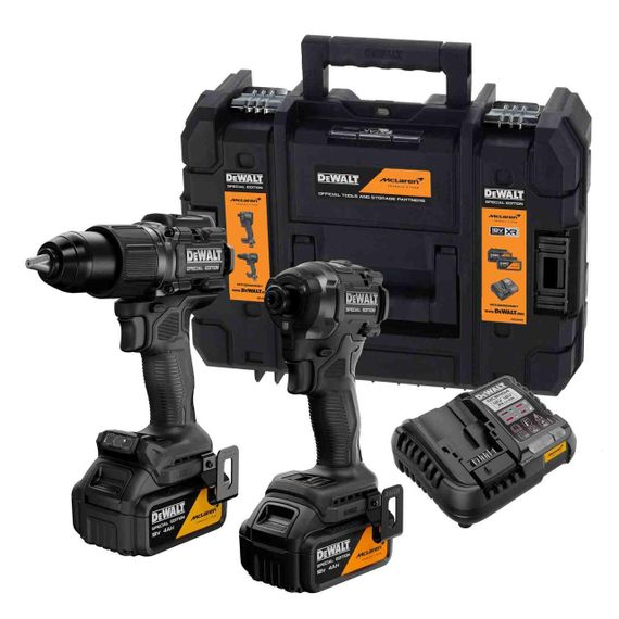 Набор из двух инструментов аккумуляторных бесщеточных McLaren F1 TEAM SPECIAL EDITION DeWALT DCK2222MM2T
