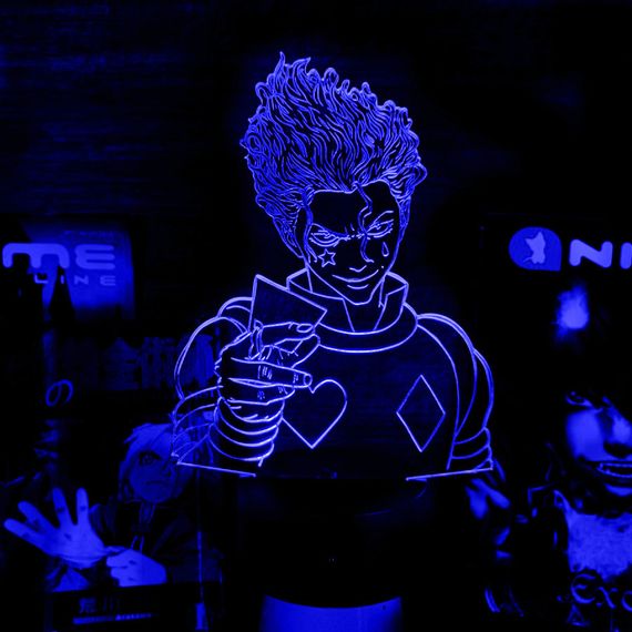 Акриловый светильник-ночник Хисока Мороу 3 синий tty-n001857