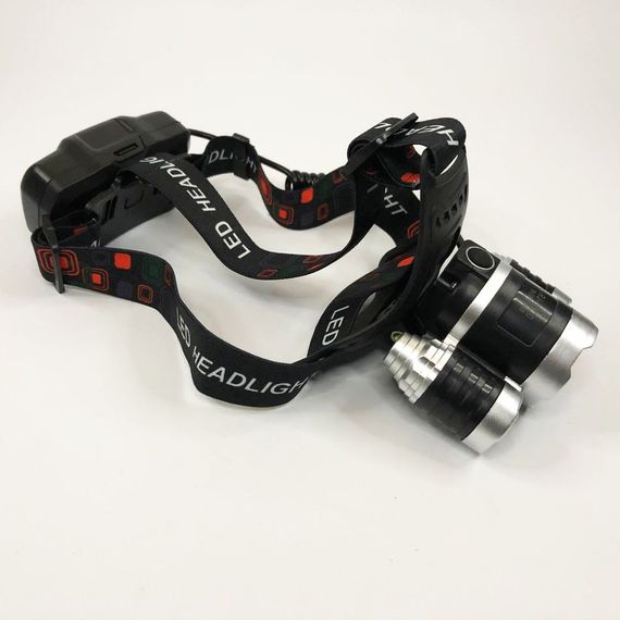 Наголовный фонарь, Аккумуляторный фонарь на голову с зарядным устройством, Водонепроницаемый фонарик RT-80 | Зображення 4