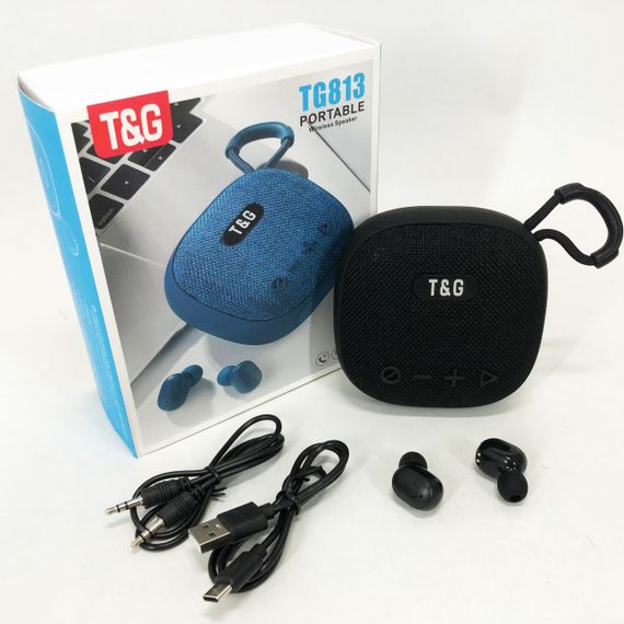 Колонка-Bluetooth с наушниками TG813. Цвет: черный | Зображення 3