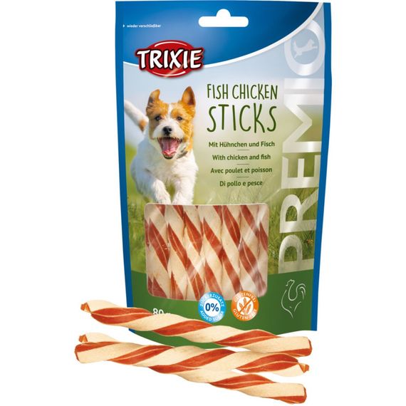 Ласощі для собак з куркою та рибою Trixie Premio Fish Chicken Sticks, 80 гр | Зображення 2