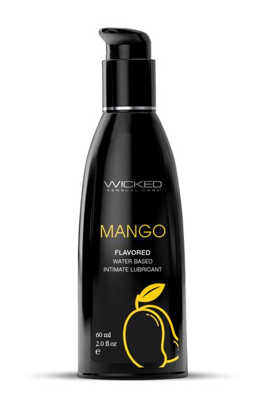 Їстівний лубрикант зі смаком Манго WICKED AQUA MANGO LUBE 60ML
