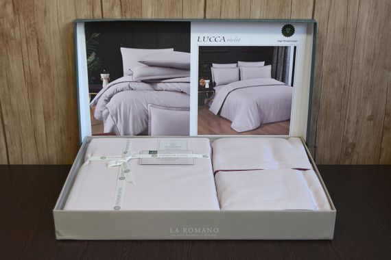 Постільна білизна La Romano Premium Satin 160×220 см сімейна Lucca Violet | Зображення 2