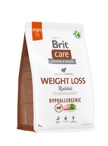 Корм Brit Care Weight Loss Rabbit гипоаллергенный сухой для взрослых собак всех пород с лишним весом или склонных к набору веса 3 кг