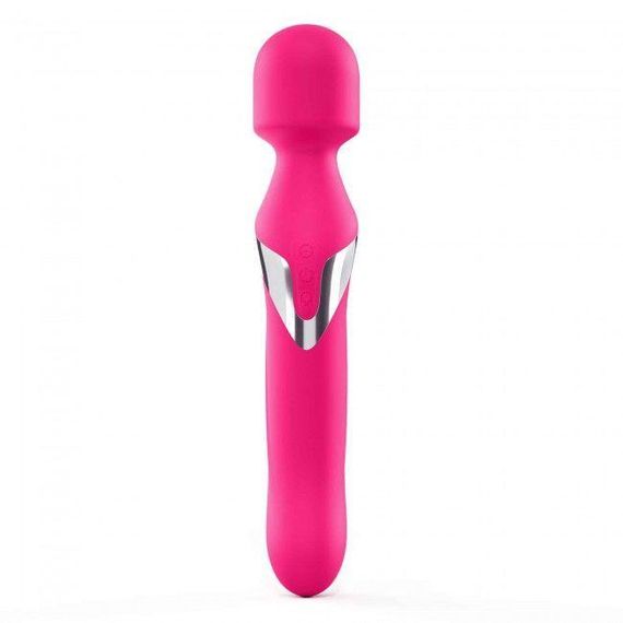 Двосторонній вібратор 2-в-1 Dorcel Dual Orgasms з перлинним масажем (Magenta) | Зображення 3