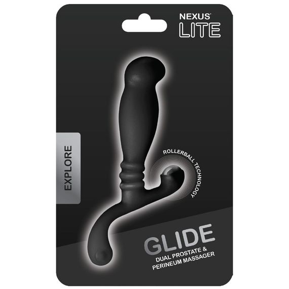 Масажер простати Nexus Glide Black для новачків, ультрастимулюючий, з масажером промежини | Зображення 1