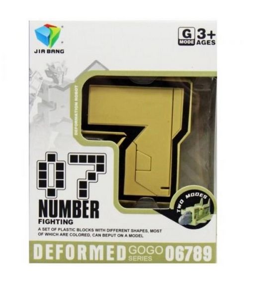 Трансформер-цифра 788-72 Y "Deformed Gogo Series", ціна за 1 штуку, в коробці (6976442211196) Вид 7