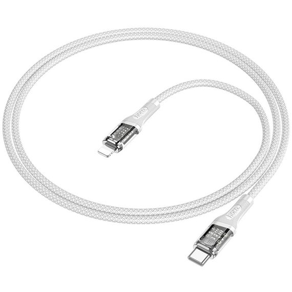 Дата кабель Hoco U111 Discovery Edition Type-C to Lightning 27W (1.2m) Grey | Зображення 2
