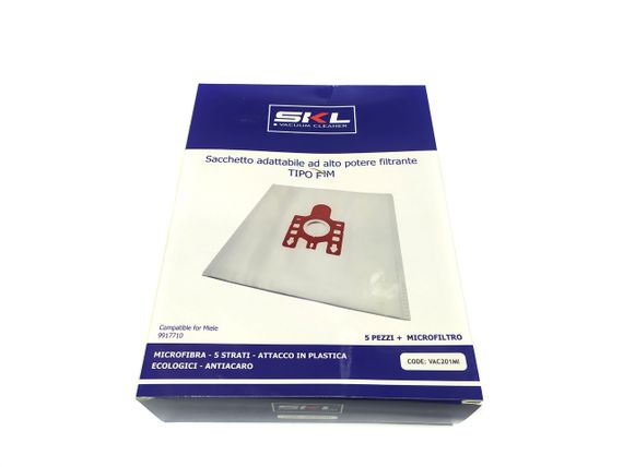 Набор мешков FJM 5 шт. для пылесоса Miele 9153490 SKL + фильтр