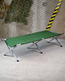 Прочная раскладушка военная НАТО 190 см + чехол армейский до 120 кг  ДЛ7079