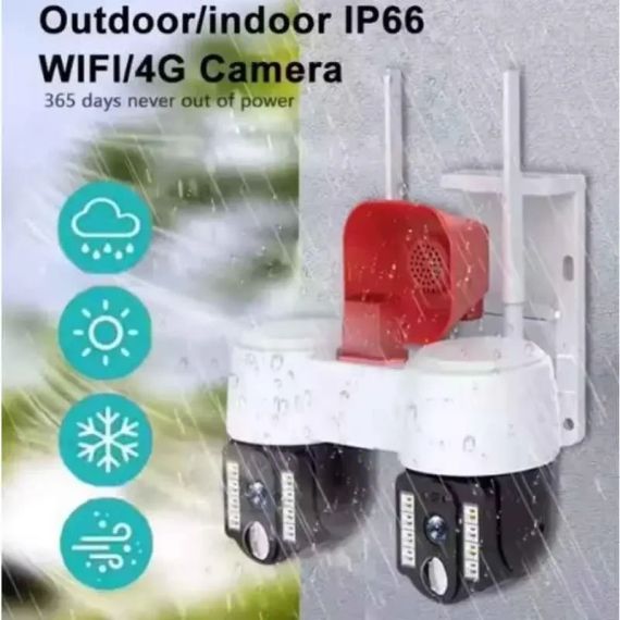 Високопродуктивна камера відеоспостереження з двома напрямками руху, WIFI, горизонтальне обертання на 360° та вертикальне на 90°, | Зображення 3