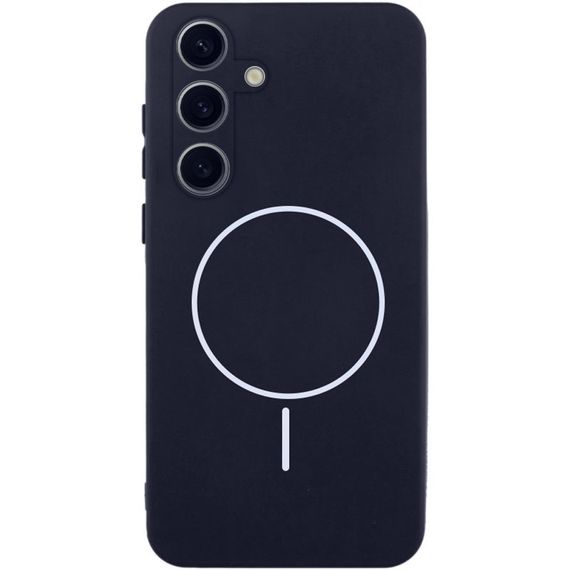 Чехол Silicone Cover Lakshmi Full Camera (AA) with Magnetic Fit для Samsung Galaxy A37 5G Темно-синий / Midnight blue