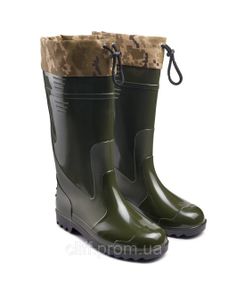 Резиновые мужские сапоги с затяжками ОХОТНИК 45