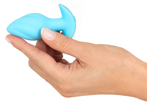 Анальна пробка з вібрацією Vibrating Mini Butt Plug Blue Sex Aura | Зображення 5