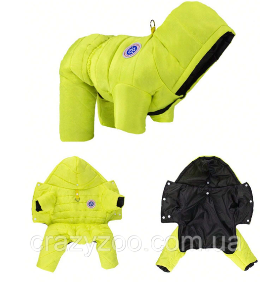 Куртка для собак та котів EcoToys Grass Green лимонна XL | Зображення 2