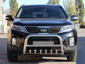 Кенгурятник WT021 (нерж.) для Kia Sorento XM 2009-2014 гг
