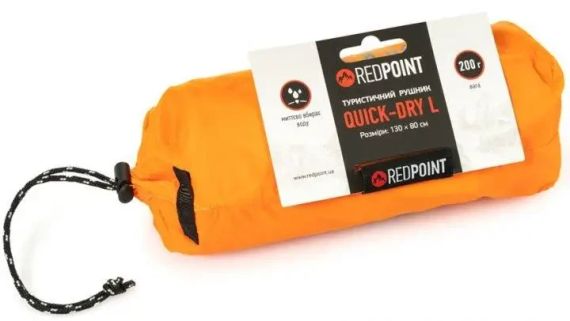 Рушник туристичний швидковисихаючий Red Point Quick-Dry L 130×80 см Максимум комфорту в подорожах спорті та щоденному використанні | Зображення 3