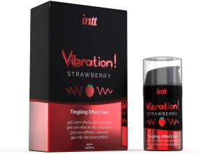 Рідкий Вібратор - Intt Vibration! Strawberry, 15 мл