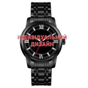Класичний чоловічий годинник Awarder 025 Black під Індивідуальний дизайн, водонепроникний