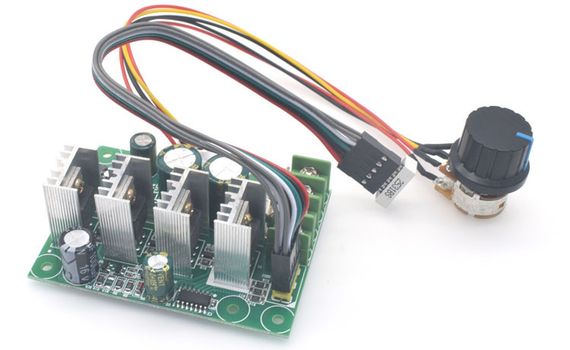ШИМ регулятор оборотов двигателя с дисплеем 20/30А PWM