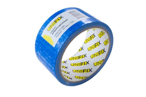 Лента клейкая армированная синяя 50мм*10м UNIFIX | Зображення 2