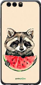 Чохол на Huawei P10 Єнотик з кавуном "4605u-780-2448"