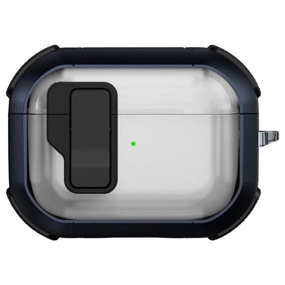 Футляр протиударний Locking Button для навушників Airpods Pro Blue