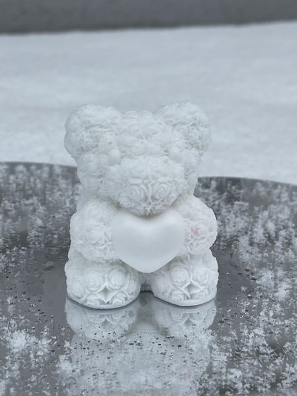 Мыло ручной работы Мишка в розах | Зображення 1