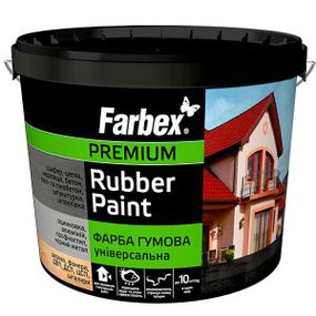Фарба гумова універсальна зелена 3,5 кг Farbex