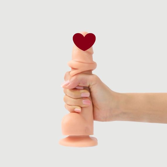 Реалістичний фалоімітатор Strap-On-Me Sliding Skin Realistic Dildo Vanille M, ефект рухливої шкіри Sex Aura