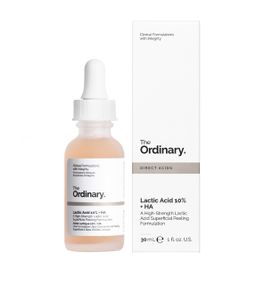 Пілінг з 10% молочною і гіалуроновою кислотою The Ordinary Lactic Acid 10% + HA 30 мл
