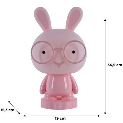 Нічник Kite Світильник LED з акумулятором Bunny, рожевий (K24-490-1-2) | Зображення 5