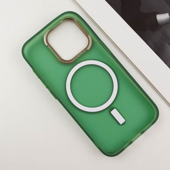 Чехол TPU+PC Lily with MagSafe для Apple iPhone 13 Pro Max (6.7") Army Green | Зображення 3