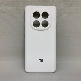 М'який протиударний чохол для Poco X7 з логотипом | Soft Touch | Білий