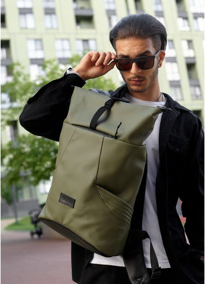 Чоловічий рюкзак Sambag RollTop X хакі 41 х 27 х 18 см (24320119m) | Зображення 8