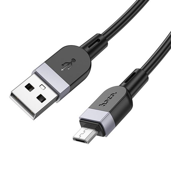Дата кабель Hoco X109 Energy silicone USB to MicroUSB (3m) Black | Зображення 3