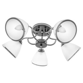 Люстра потолочная классическая в зал E27 60W CH (LK-594C/5)