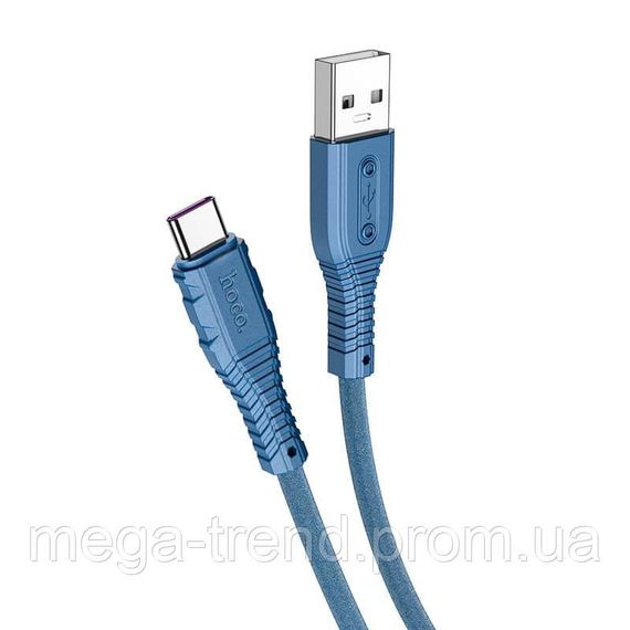 Кабель Hoco Type-C Nano silicone fast charging data cable X67 |1.2m, 5A| | Зображення 3