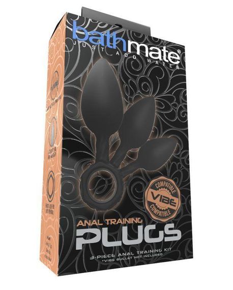 Набор анальных пробок Bathmate Anal Training Plugs, диаметр 2,5см - 3,1см - 3,8см Sex Aura | Зображення 3