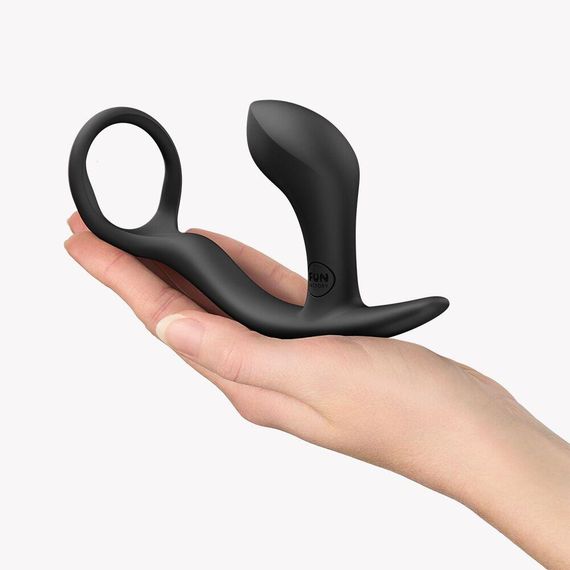 Анальна пробка з ерекційним кільцем Fun Factory BOOTIE RING Black Sex Aura | Зображення 4