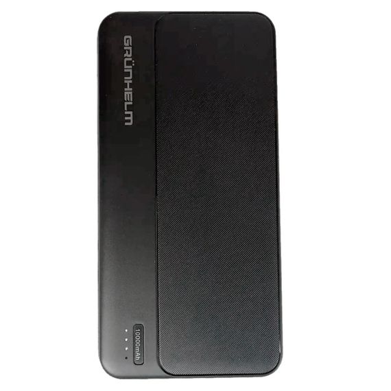 Power Bank - Портативна батарея 10.000 mAh. чорний - GP-10B GRUNHELM