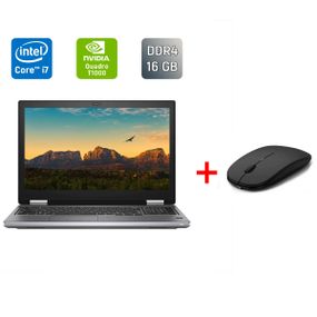 Мобильная рабочая станция Б-класс Dell Precision 7540 / 15.6" (1920x1080) IPS / Intel Core i7-9850H (6 (12) ядер по 2.6 - 4.6 GHz) / 16 GB DDR4 / 512 GB SSD / nVidia Quadro T1000, 4 GB GDDR5, 128-bit / WebCam / TouchID б/у + Подарок Беспроводная мышь