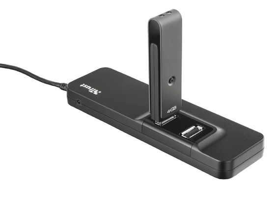 USB-хаб Trust Oila 7 Port USB 2.0 Hub - black (20576_TRUST) | Зображення 2