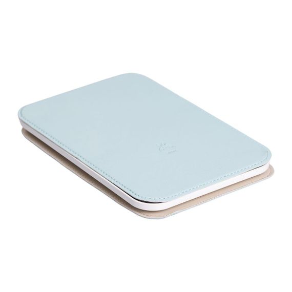 Дзеркало з лед підсвічуванням настільне складне 19.5х13.5 см косметичне для макіяжу Зелене HP-10-8AGR | Зображення 3