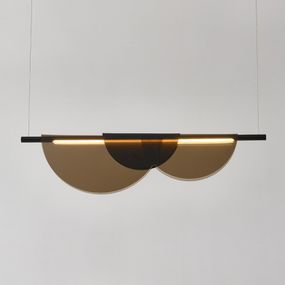 Люстра світлодіодна підвісна LED світильник для квартири на стелю лед 26765 Чорний 30-215х100х100 см.