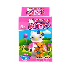 Конструктор дитячий Hello Kitty ігровий конструктор Котик для дівчат розвиваючий конструктор дитячий
